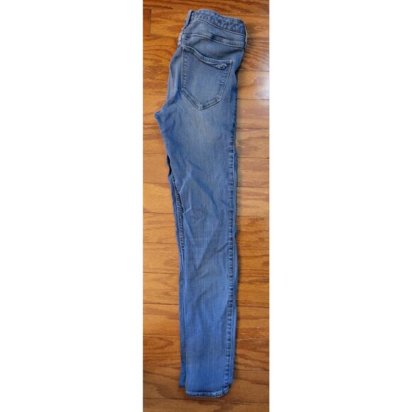 Hollister Jeans Womens 5R High Rise Legging Size W27 L28 Distressed Blue Denim - Picture 7 of 9